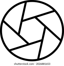Vector image of circle like camera.