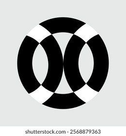 A vector image with a circle motif