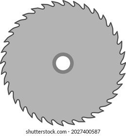 Vector image of a circular saw blade