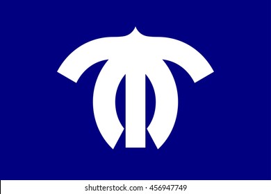 Vector image of  city flag,  Chiba prefecture , Japan. Proportion 2:3. EPS10.  