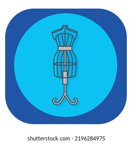 imagen vectorial, iconos de ciudad con fondo azul