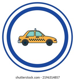 imagen vectorial, iconos de ciudad con fondo blanco y borde azul