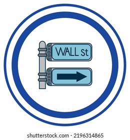 vector image, city icons with white background and blue border