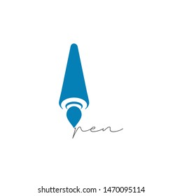 A vector image of a classic pen.