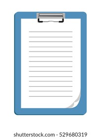 Vector image of a clipboard