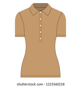 Vector image of clothes. Base color. Image for templates, catalogs or personal shopping lists.