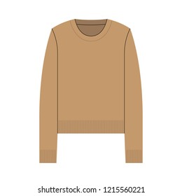 Vector image of clothes. Base color. Image for templates, catalogs or personal shopping lists.