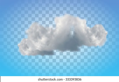 Vector Image Of Clouds On A Transparent Background