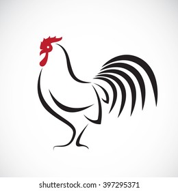 Vector image of an cock design on white background, Vector cock  for your design,