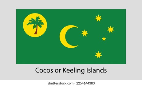Vector Image Of Cocos Or Keeling Islands Flag
