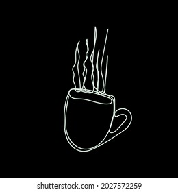 Vector image of a coffee cup