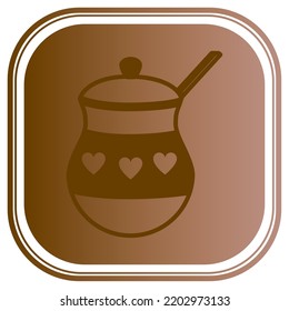 imagen vectorial. icono de elementos de café con fondo oscuro.