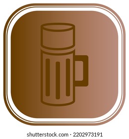 vector image. coffee elements icon with dark background.