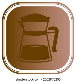 vector image. coffee elements icon with dark background.