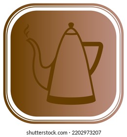 vector image. coffee elements icon with dark background.