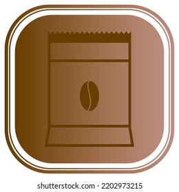 vector image. coffee elements icon with dark background.