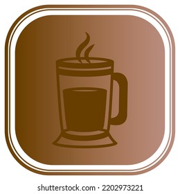 vector image. coffee elements icon with dark background.