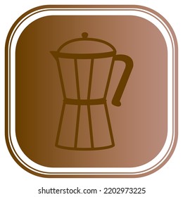 vector image. coffee elements icon with dark background.