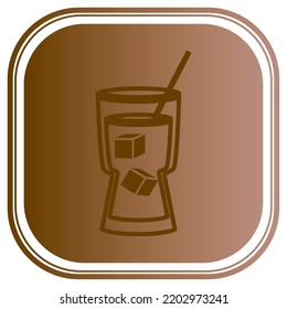 vector image. coffee elements icon with dark background.
