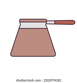 vector image. coffee elements icon with white background.