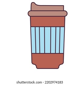 vector image. coffee elements icon with white background.