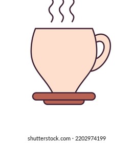vector image. coffee elements icon with white background.