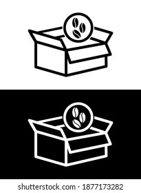 Vector image. Coffee transport icon.