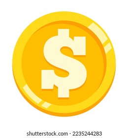 Vector image of coins. A design element for a website, applications, social networks. The concept of investments, business, profit and income.