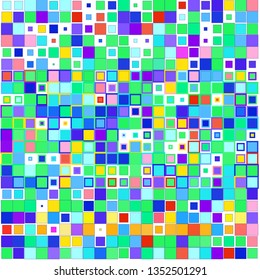 Vector image of  colored geometric squares