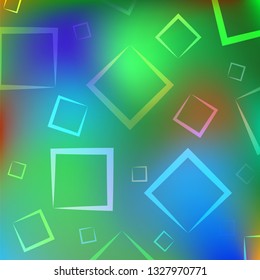 Vector image of a colorful abstract background with geometric shapes. Multicolored squares on a colorful background. New design for your ad, poster, banner.