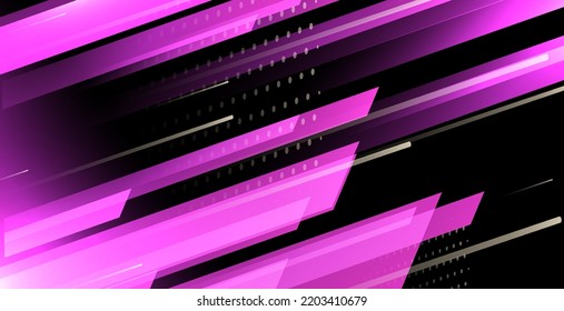 Vector image of colorful light trails with motion blur effect, long time exposure. Isolated on background