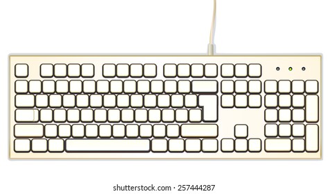 vector image, computer keyboard,