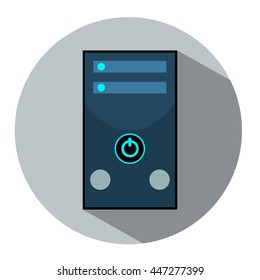 vector image of the computer PC