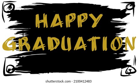 vector image of congratulations on your graduation, for cards and banner printing to friends.