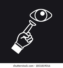 Vector image. Contact lens icon. Visual care.