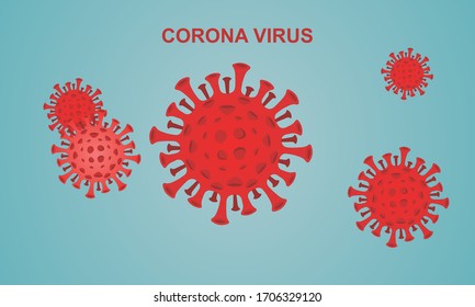 Vector Image of Corona Virus COVID19