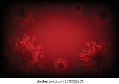 Imagen vectorial de un coronavirus. COVID-19. Enfermedad infecciosa.
Ilustración médica de infección por Coronavirus COVID-19. 