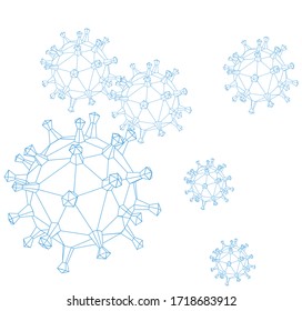 vector image of coronavirus. image of the virus. 