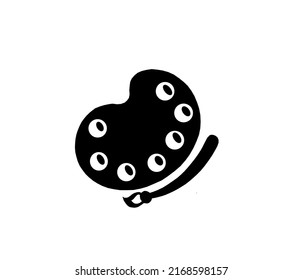 vector image of a cosmetic powder container or a freshly painted paint container