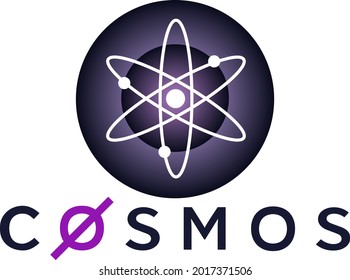 Imagen vectorial del Cosmos. Criptodivisa, infografía