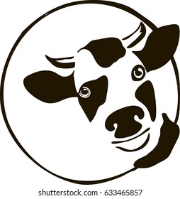 Vector image of an cow. 