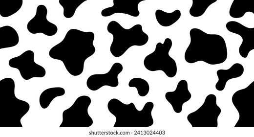 vector image of a cow pattern