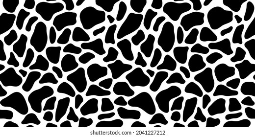 vector image of a cow pattern for clothing design.