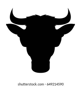 Vector image of a cow wearing glasses.