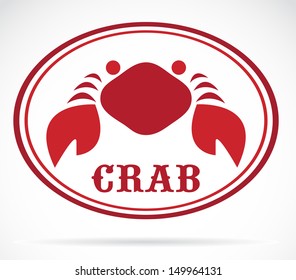 Vector image of an crab 