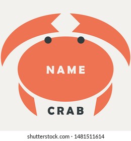 Vector image of crab logo suitable for seafood restaurant