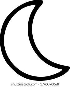 Vector image of the Crescent sign