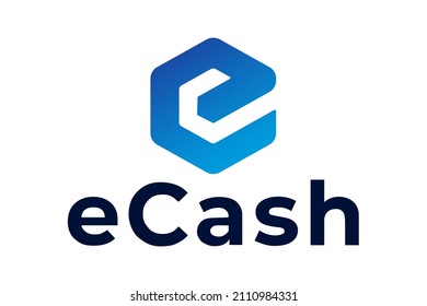 Vector image of the crypto currency logo with text, based on the original. White background. Mining
