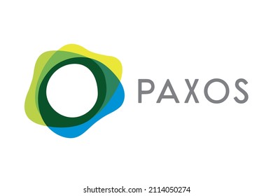 Vector image of the crypto currency logo with text, based on the original. White background. Mining
