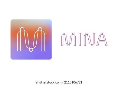 Vector image of the crypto currency logo with text, based on the original. White background. Mining